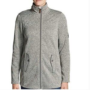 Eddie Bauer Gray Radiator Fleece Cirrus Jacket - Long Size M